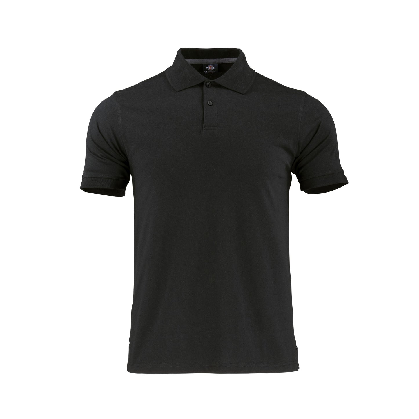 Polera negra piqué de manga corta para hombre Modelo Dryfresh, cómoda y fresca, óptima para jornadas laborales y actividades recreativas - TEAMGRAFF