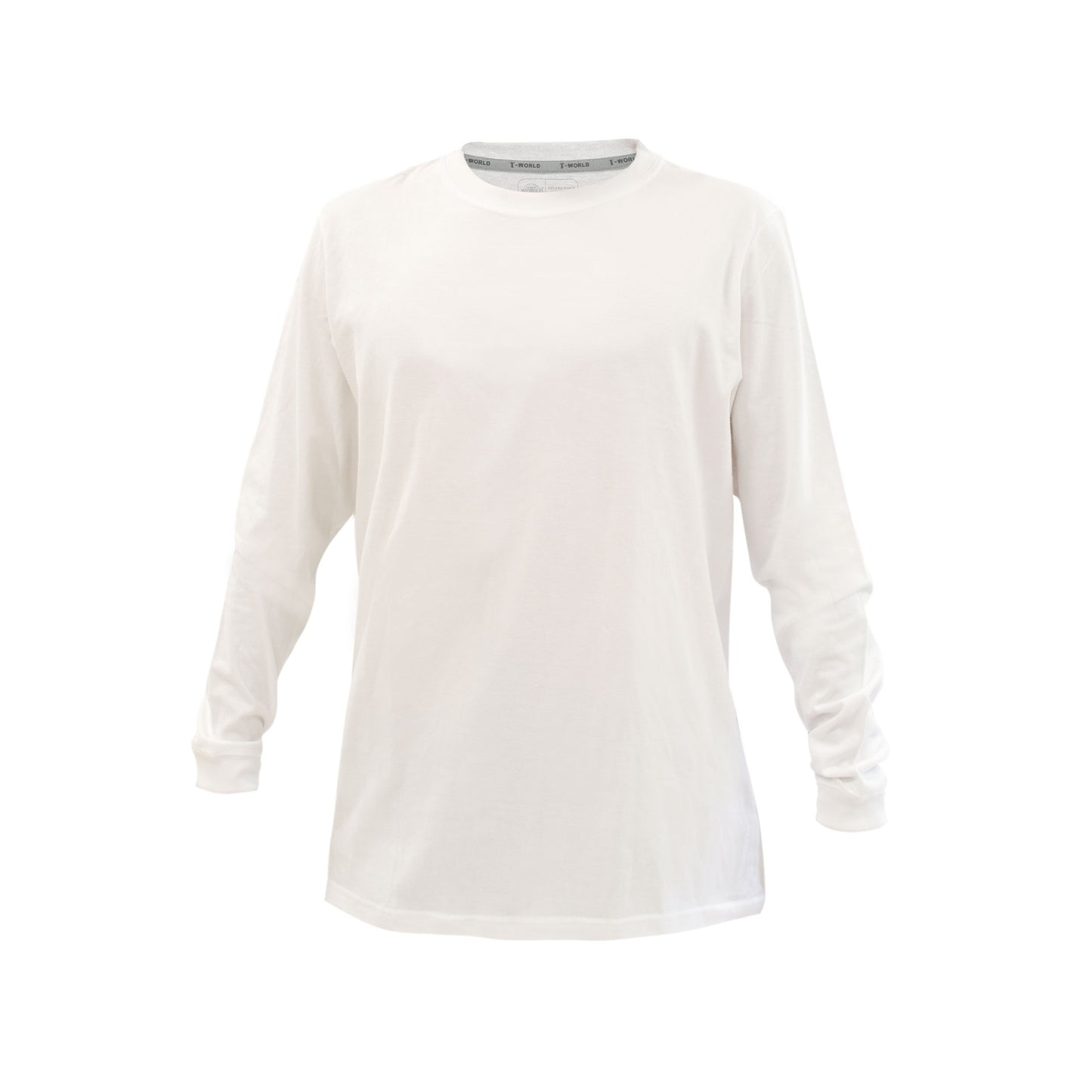 Polera blanca polo Essential Soft de manga larga para hombre, suave y cómoda, perfecta para profesionales - TEAMGRAFF