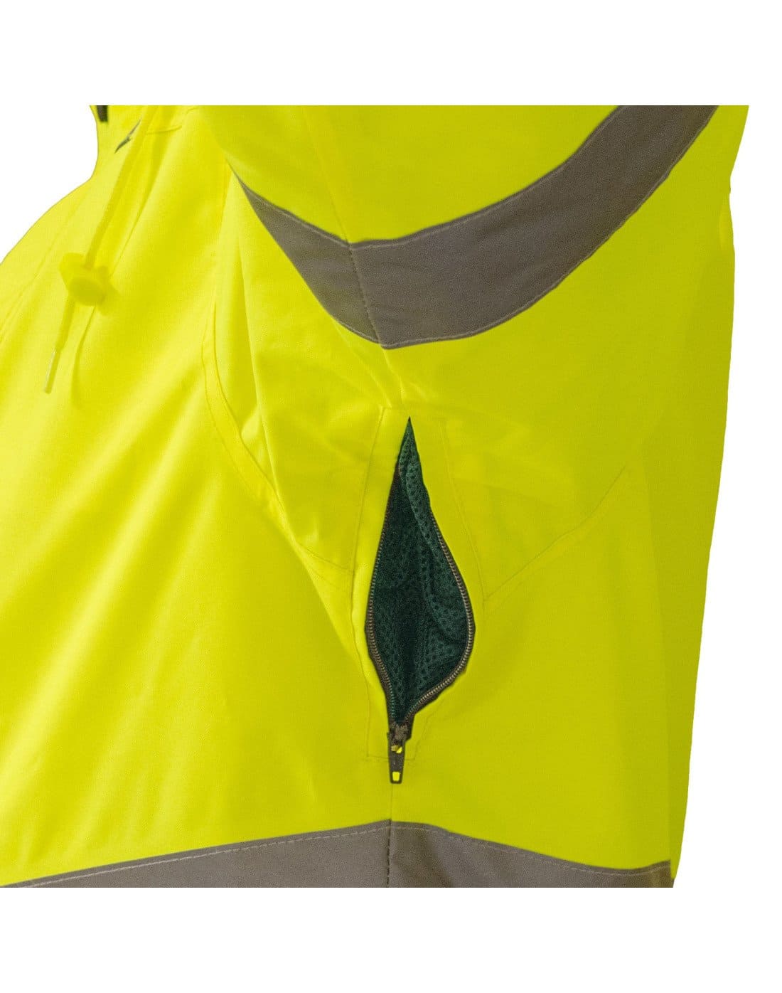 Parka térmica de alta visibilidad de manga larga para hombre de TEAMGRAFF, combina seguridad con confort térmico para el trabajo al aire libre