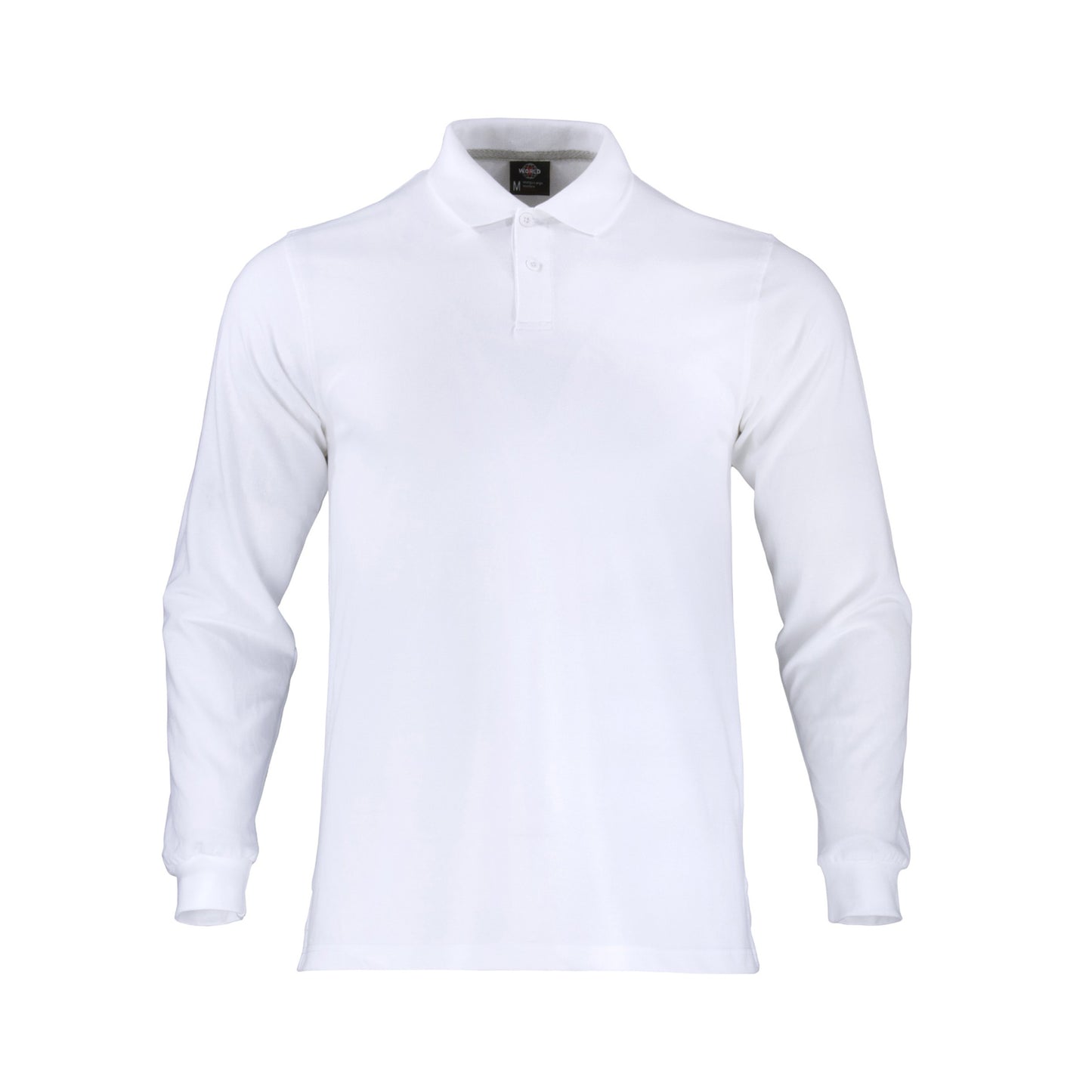 Polera Blanca piqué de manga larga Modelo Dryfresh para hombre, transpirable y de secado rápido, perfecta para el trabajo y el ocio - TEAMGRAFF