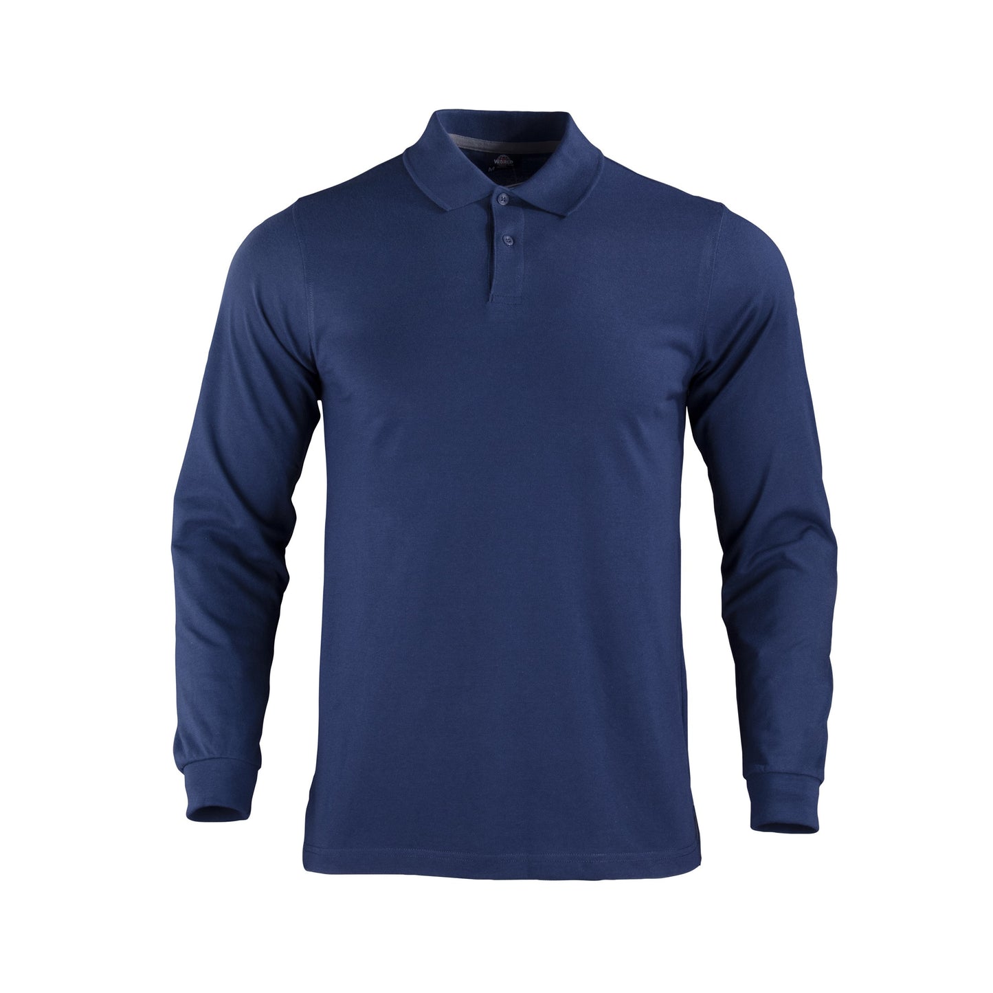 Polera Azul piqué de manga larga Modelo Dryfresh para hombre, transpirable y de secado rápido, perfecta para el trabajo y el ocio - TEAMGRAFF