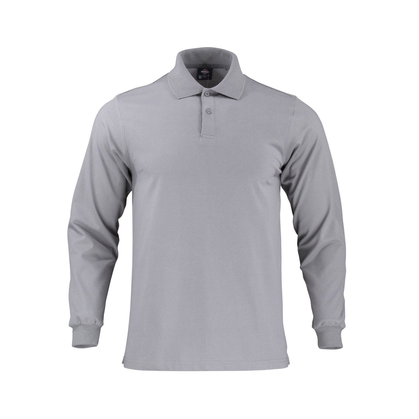 Polera Gris piqué de manga larga Modelo Dryfresh para hombre, transpirable y de secado rápido, perfecta para el trabajo y el ocio - TEAMGRAFF