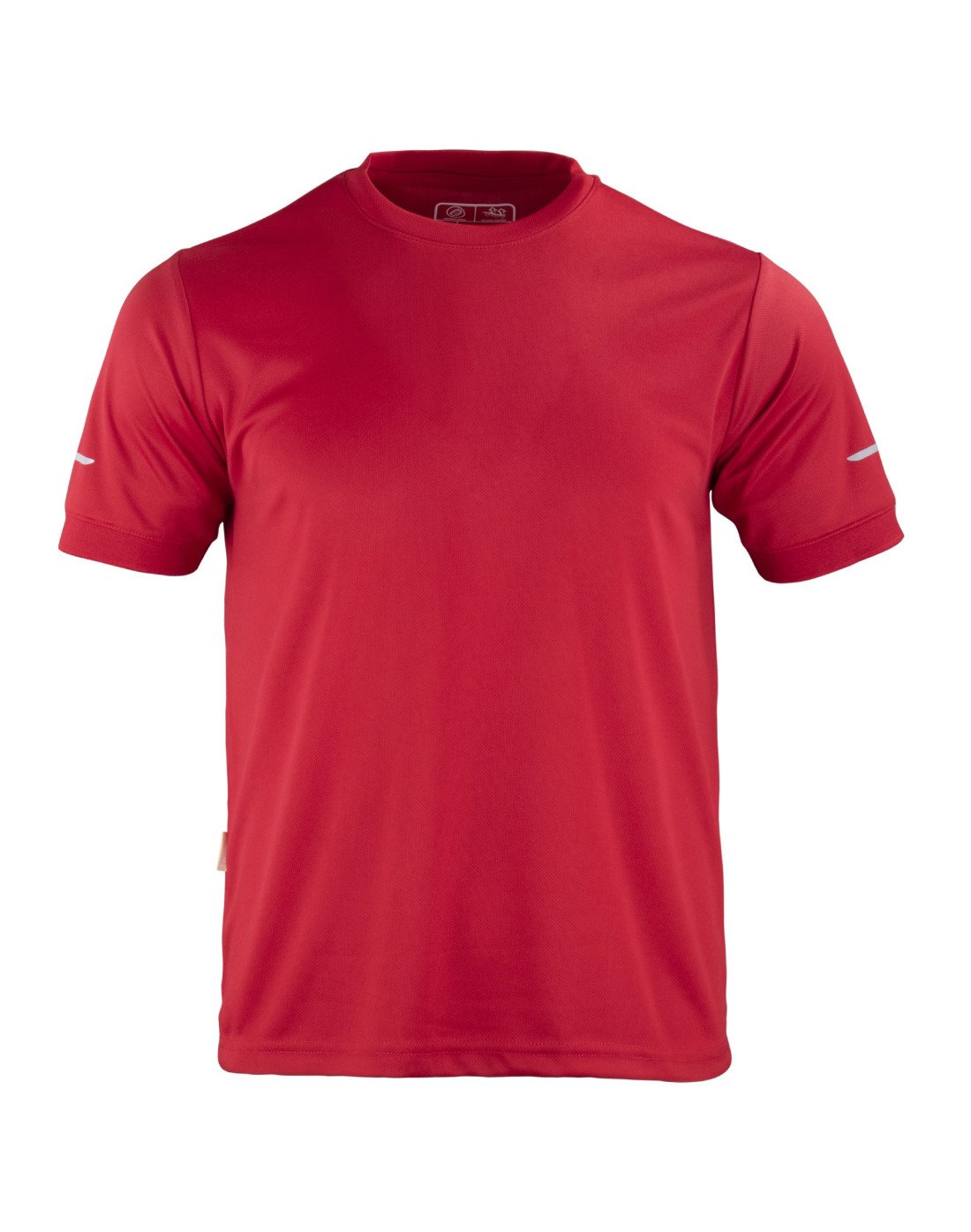 Polera roja Dryfit de manga corta para hombre, ligera y de secado rápido, perfecta para entornos laborales calurosos - TEAMGRAFF