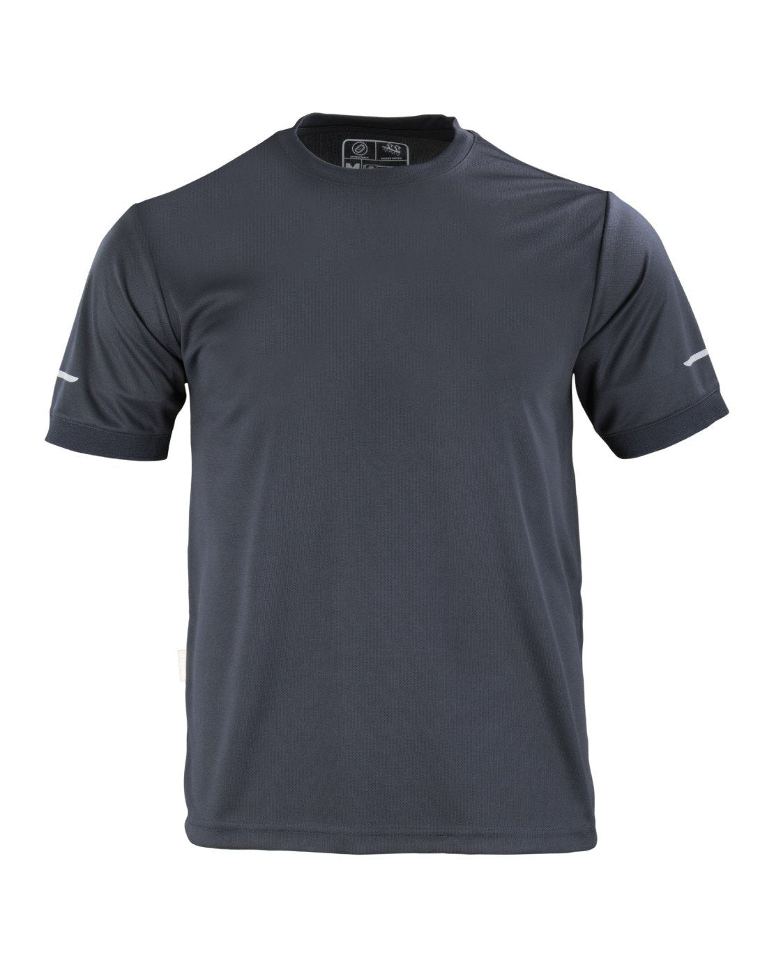 Polera negra Dryfit de manga corta para hombre, ligera y de secado rápido, perfecta para entornos laborales calurosos - TEAMGRAFF