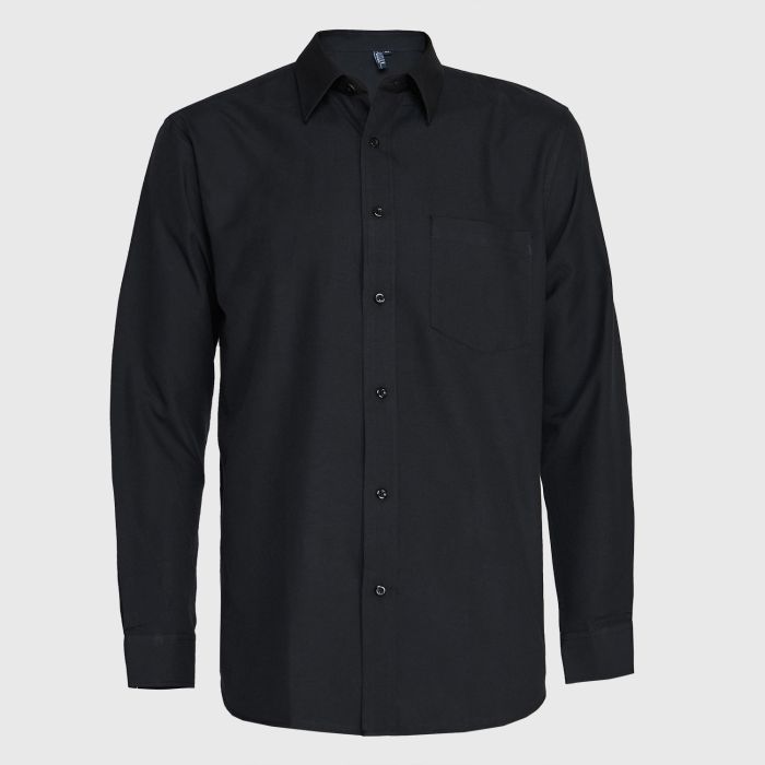 Camisa Oxford Negra Manga Larga (JSN)